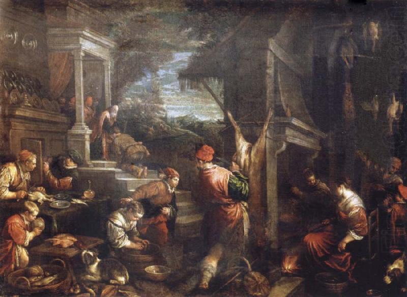 Francesco Bassano the younger The homecoming de lost of son into the father house china oil painting image
